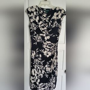 Ralph Lauren Monochrome Floral Dress